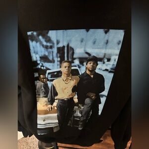 Black Graphic Hoodie